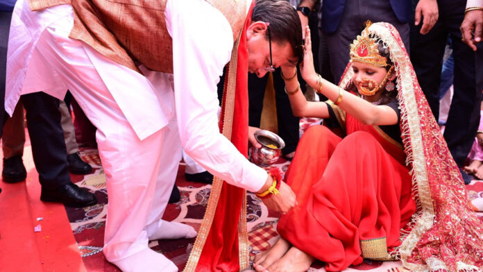भारतीय संस्कृति में कन्या को साक्षात देवी स्वरूप माना गया है : मुख्यमंत्री धामी भारतीय संस्कृति में कन्या को साक्षात देवी स्वरूप माना गया है : मुख्यमंत्री धामी
